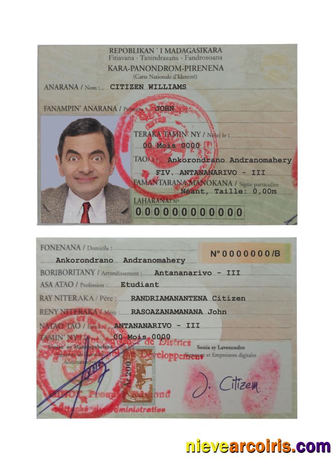 Madagascar ID card